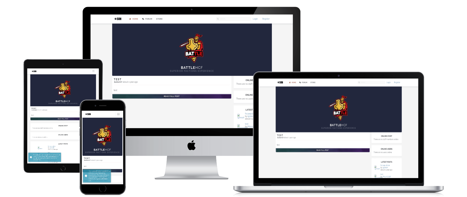 BattleHCF website on multiple devices
